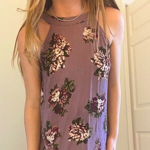 Staccato Floral Tank Top